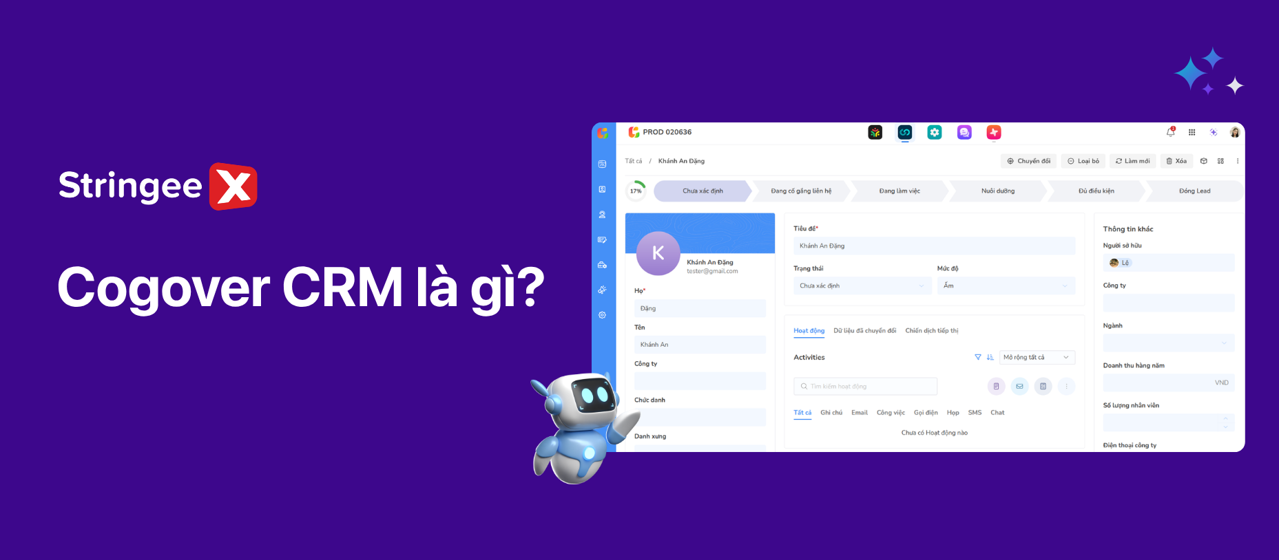 Cogover CRM là gì? Giải pháp CRM No-code & AI-native cho doanh nghiệp